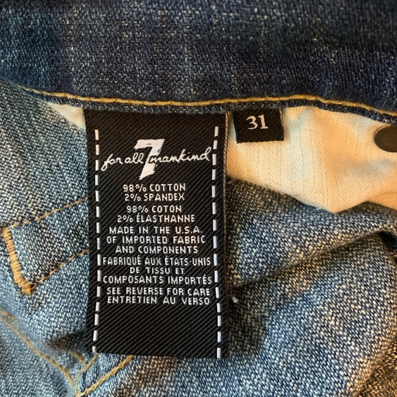 7 for all mankind Josefina skinny boyfriend Jeans 31 - Picture 5 of 6
